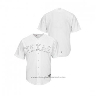 Maglia Baseball Uomo Texas Rangers 2019 Players Weekend Replica Bianco