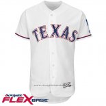 Maglia Baseball Uomo Texas Rangers Blank Bianco Flex Base Autentico Collection