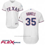 Maglia Baseball Uomo Texas Rangers Cole Hamels Bianco Autentico Collection Flex Base
