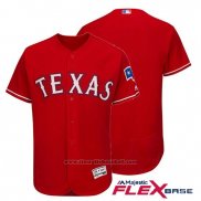 Maglia Baseball Uomo Texas Rangers Flex Base Scarlet Autentico Collection