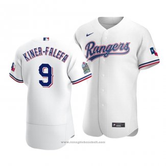 Maglia Baseball Uomo Texas Rangers Isiah Kiner Falefa Autentico Primera Bianco