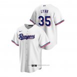 Maglia Baseball Uomo Texas Rangers Lance Lynn Replica Home Bianco