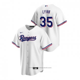 Maglia Baseball Uomo Texas Rangers Lance Lynn Replica Home Bianco