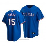 Maglia Baseball Uomo Texas Rangers Nick Solak Alternato Replica Blu