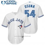 Maglia Baseball Uomo Toronto Blue Jays 54 Roberto Osuna Bianco Giocatore Cool Base