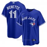 Maglia Baseball Uomo Toronto Blue Jays Bo Bichette Alternato Replica Blu2