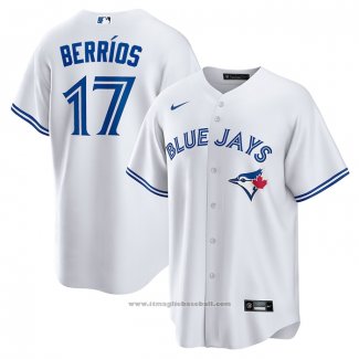 Maglia Baseball Uomo Toronto Blue Jays Jose Berrios Home Replica Bianco
