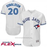 Maglia Baseball Uomo Toronto Blue Jays Josh Donaldson Autentico Collection Bianco Flex Base