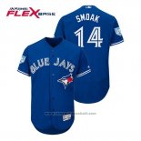 Maglia Baseball Uomo Toronto Blue Jays Justin Smoak Flex Base Allenamento Primaverile 2019 Blu