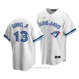 Maglia Baseball Uomo Toronto Blue Jays Lourdes Gurriel Jr. Cooperstown Collection Primera Bianco