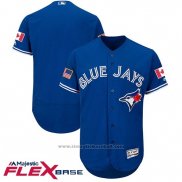 Maglia Baseball Uomo Toronto Blue Jays Men's 2017 Stelle e Strisce Blu Flex Base