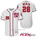 Maglia Baseball Uomo Washington Nationals 2017 Postseason Jayson Werth Bianco Flex Base