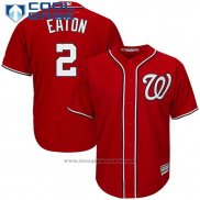 Maglia Baseball Uomo Washington Nationals Adam Eaton Rosso Cool Base