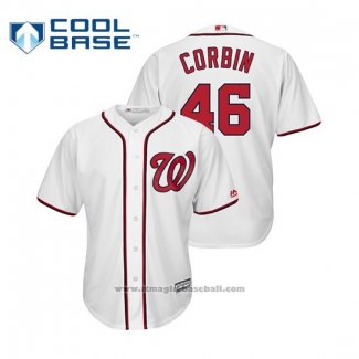 Maglia Baseball Uomo Washington Nationals Patrick Corbin Cool Base Home Bianco