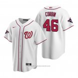 Maglia Baseball Uomo Washington Nationals Patrick Corbin Replica Bianco