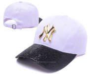 Cappellino New York Yankees Bianco Nero Or