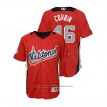 Maglia Baseball Bambino All Star Patrick Corbin 2018 Home Run Derby National League Rosso