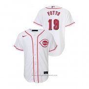 Maglia Baseball Bambino Cincinnati Reds Joey Votto Replica Primera Bianco