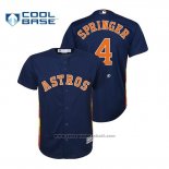 Maglia Baseball Bambino Houston Astros George Springer Cool Base Alternato Blu