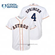 Maglia Baseball Bambino Houston Astros George Springer Cool Base Home Bianco