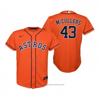 Maglia Baseball Bambino Houston Astros Lance Mccullers Replica Alternato Arancione