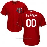 Maglia Baseball Bambino Minnesota Twins Personalizzate Rosso