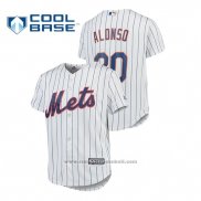 Maglia Baseball Bambino New York Mets Pete Alonso Cool Base Home Bianco