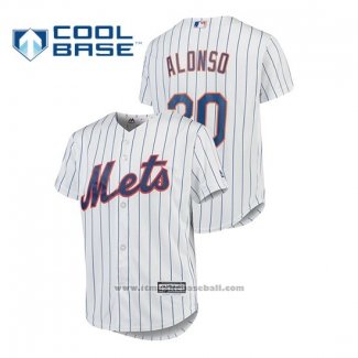 Maglia Baseball Bambino New York Mets Pete Alonso Cool Base Home Bianco