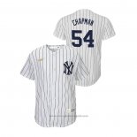 Maglia Baseball Bambino New York Yankees Aroldis Chapman Cooperstown Collection Home Bianco