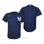 Maglia Baseball Bambino New York Yankees Replica Alternato Blu