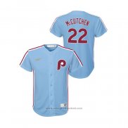 Maglia Baseball Bambino Philadelphia Phillies Andrew Mccutchen Cooperstown Collection Road Blu