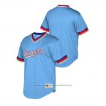 Maglia Baseball Bambino Texas Rangers Cooperstown Collection Mesh Wordmark V-Neck Blu