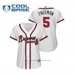 Maglia Baseball Donna Atlanta Braves Freddie Freeman Cool Base Home 2019 Bianco