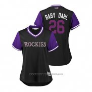 Maglia Baseball Donna Colorado Rockies David Dahl 2018 LLWS Players Weekend Baby Dahl Nero