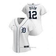 Maglia Baseball Donna Detroit Tigers Brandon Dixon 2020 Replica Home Bianco