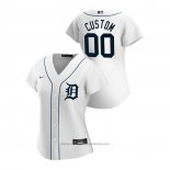 Maglia Baseball Donna Detroit Tigers Personalizzate 2020 Replica Home Bianco