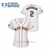 Maglia Baseball Donna Houston Astros Alex Bregman 2019 Postseason Cool Base Bianco