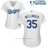 Maglia Baseball Donna Los Angeles Dodgers Cody Bellinger Bianco Cool Base