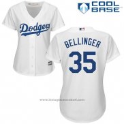 Maglia Baseball Donna Los Angeles Dodgers Cody Bellinger Bianco Cool Base