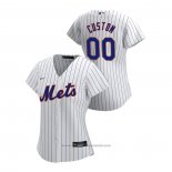 Maglia Baseball Donna New York Mets Personalizzate 2020 Replica Home Bianco
