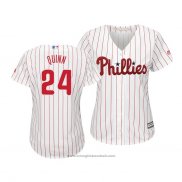 Maglia Baseball Donna Philadelphia Phillies Roman Quinn Cool Base Home Bianco