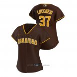 Maglia Baseball Donna San Diego Padres Joey Lucchesi Replica 2020 Road Marrone