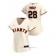 Maglia Baseball Donna San Francisco Giants Buster Posey 2020 Replica Home Crema