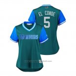 Maglia Baseball Donna Seattle Mariners Guillermo Heredia 2018 LLWS Players Weekend El Conde Verde