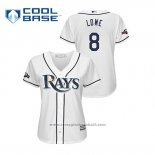 Maglia Baseball Donna Tampa Bay Rays Brandon Lowe 2019 Postseason Cool Base Bianco