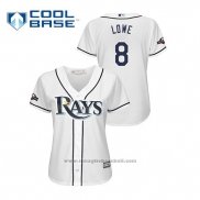 Maglia Baseball Donna Tampa Bay Rays Brandon Lowe 2019 Postseason Cool Base Bianco