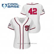 Maglia Baseball Donna Washington Nationals 2019 Jackie Robinson Day Cool Base Bianco