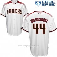 Maglia Baseball Uomo Arizona Diamondbacks 44 Paul Goldschmidt Bianco 2017 Cool Base