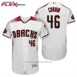 Maglia Baseball Uomo Arizona Diamondbacks 46 Patrick Corbin Bianco Rosso Home Flex Base