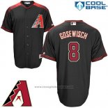 Maglia Baseball Uomo Arizona Diamondbacks 8 Tuffy Gosewisch Nero Cool Base